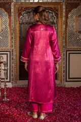 Gulabi Mashru Kurta