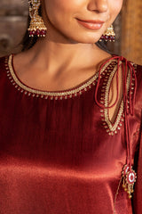 Sindoori Mashru Kurta