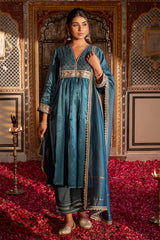 Neelvarn Mashru Kurta