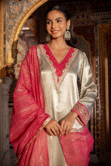 Chandni Mashru Kurta