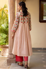 Pink Polka Kurta