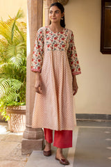 Pink Polka Kurta