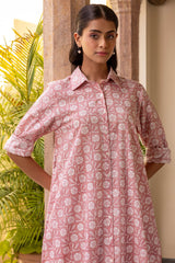 Pink Shirt Dress