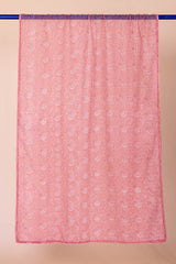 Soft Pink Floral Doria Dupatta