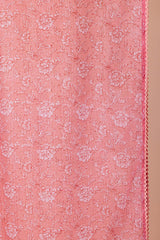 Soft Pink Floral Doria Dupatta