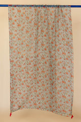 Agate Grey Printed Dupatta