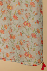 Agate Grey Printed Dupatta