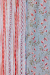 Blue Dual Print Dupatta