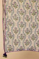 Floral Grid Doria Dupatta