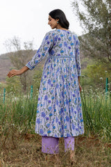 Periwinkle Gathered Kurta