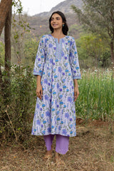 Periwinkle Gathered Kurta