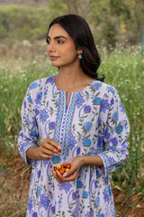 Periwinkle Gathered Kurta