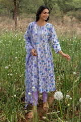 Periwinkle Gathered Kurta