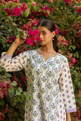 Floral Grid Kurta