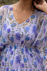 Perwinkle Chiffon Top