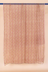 Pink Border Chiffon Dupatta