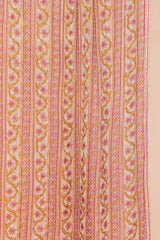 Pink Border Chiffon Dupatta