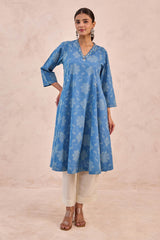 Aasmani Bandhani Kurta
