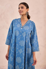 Aasmani Bandhani Kurta