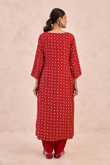 Palash Bandhani Kurta