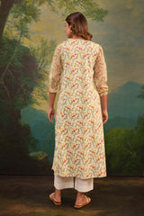 The Ecru Pleated Kurta