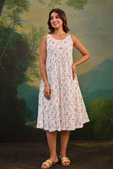 Ivory Floral Dress