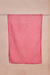 Pink & Blue Lehariya Doria Dupatta