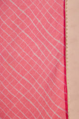 Pink & Blue Lehariya Doria Dupatta