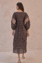 Bagru Puffed Dress