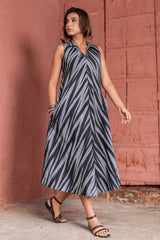 Leher Handloom Ikat Dress