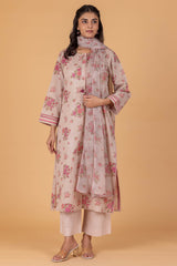 Pink Peonies Kurta