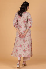 Pleated Peonies Kurta