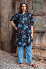 Midnight Orchard Kurta