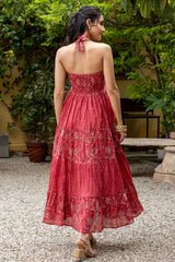 Scarlet Halter Dress