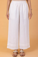 White Double Layer Trousers