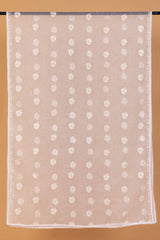 White Embroidered Buta Dupatta