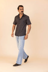 Black Booti Half Sleeve Shirt