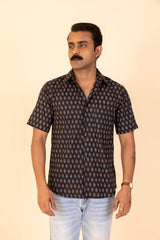Black Booti Half Sleeve Shirt