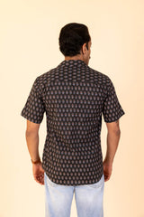 Black Booti Half Sleeve Shirt