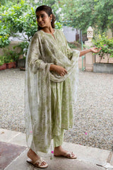 Sage Pin Tucked Kurta