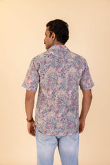 Trellis Floral Half Sleeve Shirt