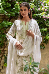 Green Floral Kurta