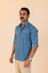 Lattice Floral Full Sleeve Shirt