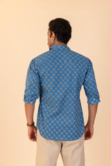 Lattice Floral Full Sleeve Shirt