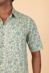 Floral Summer Half Sleeve Shirt