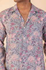 Trellis Floral Full Sleeve Shirt