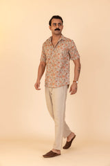 Floral Jaal Half Sleeve Shirt