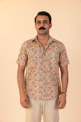 Floral Jaal Half Sleeve Shirt
