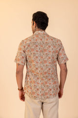 Floral Jaal Half Sleeve Shirt