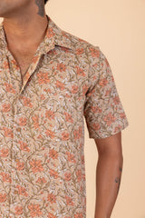Floral Jaal Half Sleeve Shirt